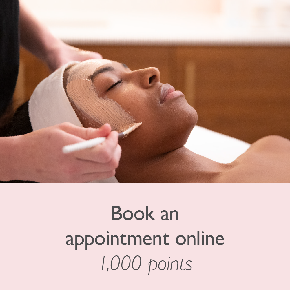Book an appointment online, earn 1,000 points