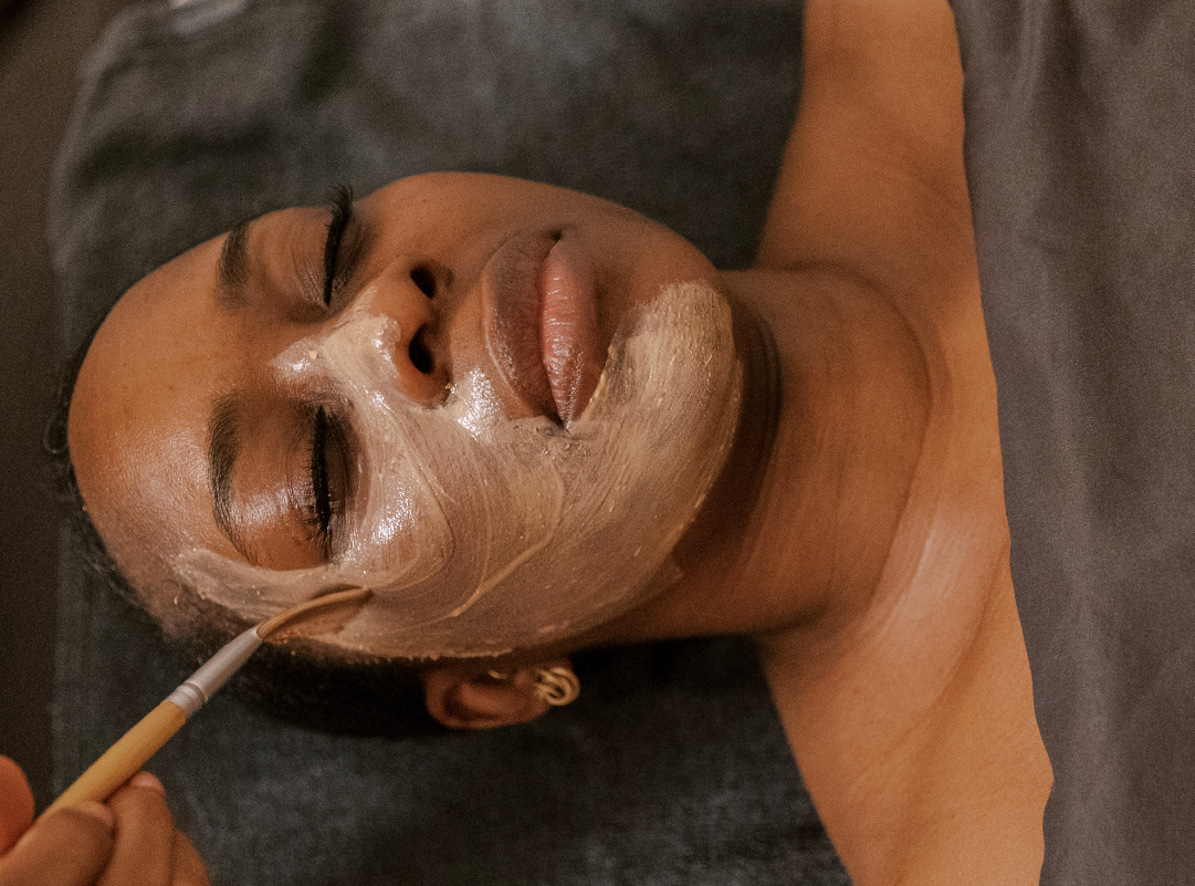 Women getting facial